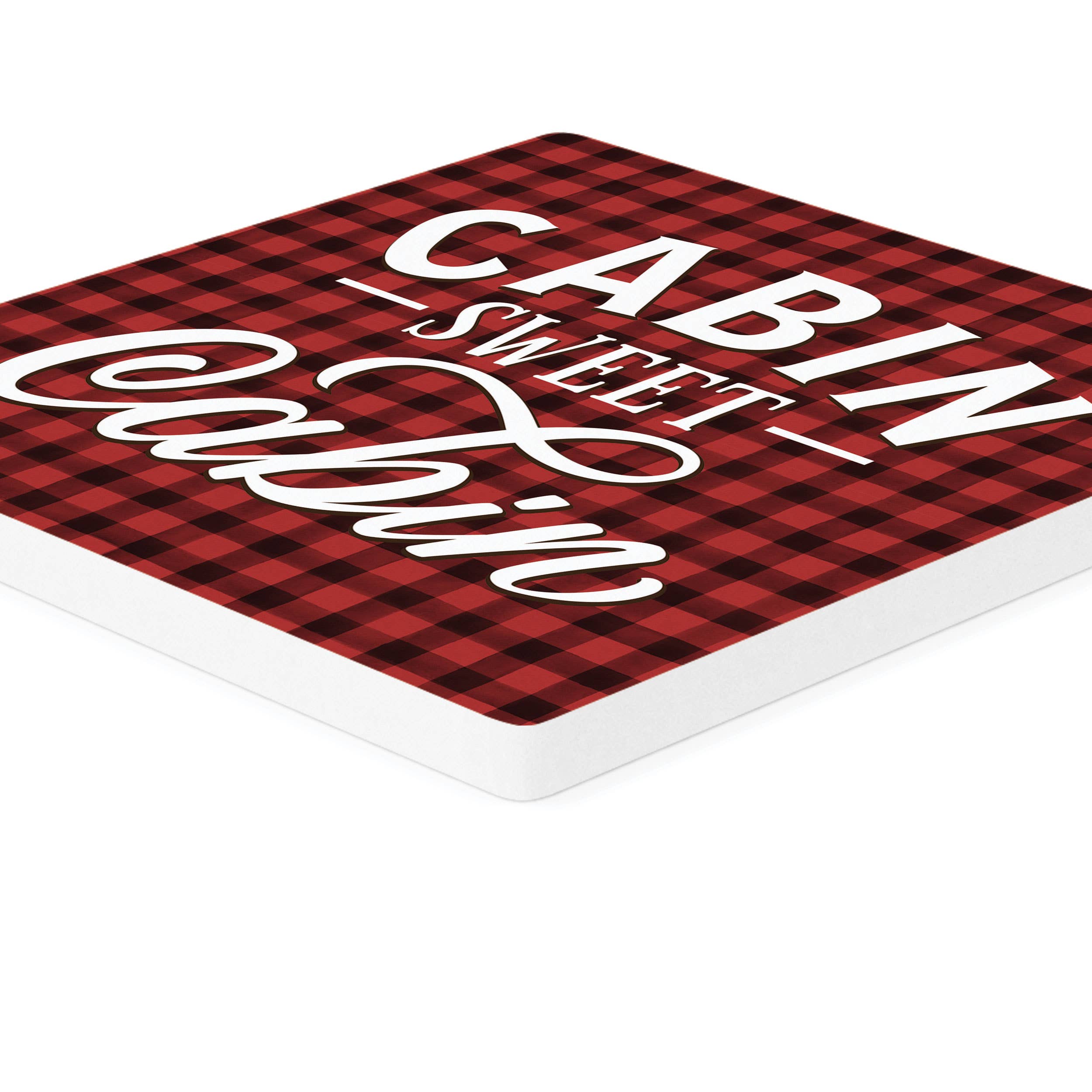Cabin Sweet Cabin Ceramic Coaster